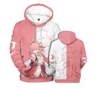 Genshin Impact Yae Miko Unisex Anime Hoodie Genshin Sangonomiya Kokomi Jacket Hooded Pullover Casual Sweatshirt Cosplay Couple Tops