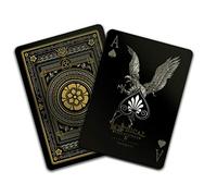 Gent Supply Plastic Waterproof Mythical Creatures II (All New Creatures) - Black Silver & Gold Edition Playing Cards