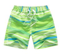GENTABY Boys Beach Shorts, Kids Swimming Trunks with Mesh Lining 3-14 Year | Toddler Board Quick Dry Funny Printed Green/Blue/Shark/Splicing/Orange Swim Shorts