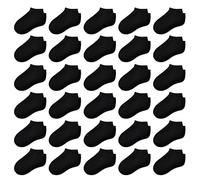GENTABY Kids Trainer Socks Toddler Boys Girls 30 Pairs Unisex Low Cut Athletic Black White Gray Ankle Running Sports for 4-7 Years