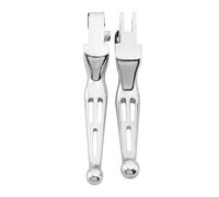 GENTERUN 1 Pair Motorcycle Aluminum Clutch Brake Lever Handlebar Control Kits ，Compatible for Harley ，Dyna Softail Sportster Touring Road King 1996-17(Chrome)