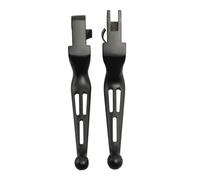 GENTERUN 1 Pair Motorcycle Aluminum Clutch Brake Lever Handlebar Control Kits ，Compatible for Harley ，Dyna Softail Sportster Touring Road King 1996-17(Black)