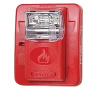 Gentex GES3-24WR 24VDC Selectable Candela Low Profile Evacuation Strobe - Red Faceplate by Gentex
