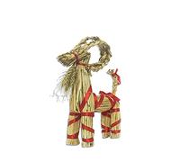 GentingScandinavian Straw Goat Jubbock-11.8 inches Tall, Garden Yard Outdoor Interior Decoration，Christmas Straw Goat Christmas Straw Ornaments Goat Yule Goat Straw Ornament Swedish for Xmas