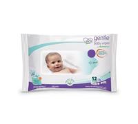 Gentl.e Baby Wipes | 12 Wipes |100% Biodegradable Plant-based fabric | Indian Lotus & Aloe Vera | Skin Friendly pH| Extra Soft | Pack of 1