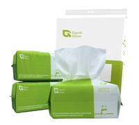Gentl Glow Clean Towels Thick, 100% USDA Bio-Based Face Towel Ultra Soft & Absorbent Reusable Facial Towels for Home Use - 3 Pack (210 Count), 7.87 x 7.87 Inches