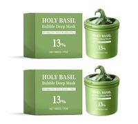 Gentle 13% Holy Basil Deep Bubble Mask (90g) | Soothing Pore Cleansing | Hydrating & Calming for Sensitive Skin | Non-Irritating Formula