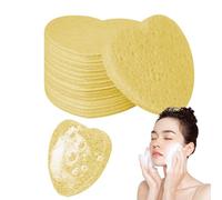 Gentle Cleansing Set - Reusable Heart Style Facial Pads | Heart Face Sponges for Rituals, Pore Purifying, Makeup Wipe Off, Spa Use, Morning Refreshment, Night Routine