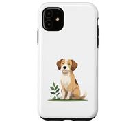 Gentle Dog with Natural Elements - Calm Animal Art Case for iPhone 11