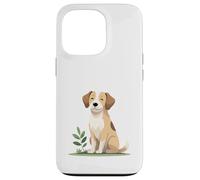 Gentle Dog with Natural Elements - Calm Animal Art Case for iPhone 13 Pro