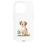 Gentle Dog with Natural Elements - Calm Animal Art Case for iPhone 15 Pro