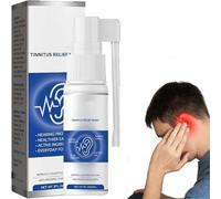 Gentle Ear Care Spray, Tinnitus Relief Spray, 60 ml/2 fl oz, Soothing External Auditory Canal Cleansing Solution, Provides a Refreshing Feel, Convenient Spray Bottle, Effectively Improves Hearing