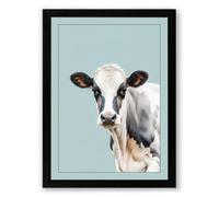 Gentle Gaze Modern Framed Wall Art Print A4 (29.7×21cm) Black, Wall Decor for Living Room, Bedroom, Office & Home, Ready to Hang, Art Gift