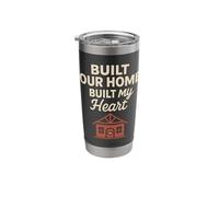 Gentle Giant Funny Construction Soft Hearted Builder Gift Stainless Steel Insulated Tumbler