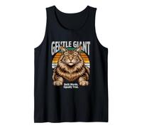 Gentle Giant Maine Coon Cat Both Words Equally True Tank Top
