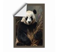 Gentle Giant Panda Minimalist Unframed Wall Art Print A3 (42×29.7cm), Wall Decor for Living Room, Bedroom, Office & Home, Art Gift