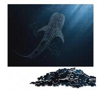 Gentle Giant Whale Shark Wooden Jigsaw Puzzle 500 Pieces, Hobby Gift | For home use: Puzzle for Adults - quiet indoor hobby for adults alone or together.
