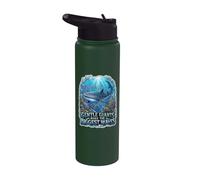 Gentle Giants Make The Biggest Waves Whale Shark Ocean Stainless Steel Insulated Water Bottle