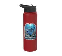Gentle Giants Make The Biggest Waves Whale Shark Ocean Stainless Steel Insulated Water Bottle