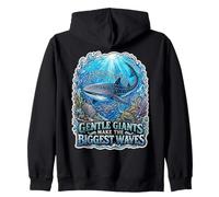 Gentle Giants Make The Biggest Waves Whale Shark Ocean Zip Hoodie