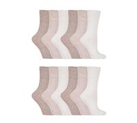 Gentle Grip 12 pack ladies patterned wide top socks in 20 styles (GG001)