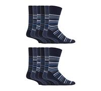 Gentle Grip 12 Pairs men's no elastic socks 6-11 uk, 39-45 eur, Plain Colours (MGG49)