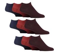 Gentle Grip 9 Pack Mens Diabetic Trainer Socks Extra Wide Socks for Swelling