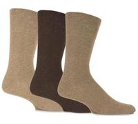 Gentle Grip Men's 3 Pair Cotton Rich Non-Binding Comfort Socks 6-11 12-14 | Honeycomb cuff moulds to the leg, soft smooth feel, pressure-free hold, fresh comfort, ideal for sensitive or swollen legs