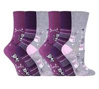 Gentle Grip NEW: 6 Pairs Ladies No Elastic Socks 4-8 uk, 37-42 eur (4-8 uk, 37-42 eur, GG200)