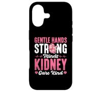 Gentle hands strong - Kidney Crew Nephrology Nurse Case for iPhone 17