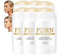 Gentle Hydrating Face Neck Balm Stick for Daily Use, Multi-Peptide Firming Serum Stick, Lightweight Moisturizing Solid Serum Soft Feel, Soothing Care Stick Refreshing Comfort Ritual (6pcs)