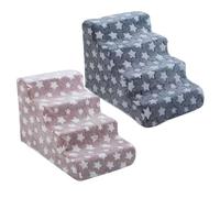 Gentle Incline Support: Wide Treads, Combined With A Gradual Incline, Create An Adaptable Climbing Solution, Ensuring Pets Can Ascend Comfortably, Regardless Of Step Variations