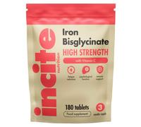 Gentle Iron Tablets - Iron Bisglycinate 28 mg, 3 Month’s Supply - 180 High Strength Tablets - Supplement Suitable for Vegans - Best Immune System Booster for Women & Men - Made in UK