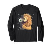 Gentle King Holding a Dandelion for a Soft Look Long Sleeve T-Shirt