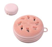 Gentle Manual Dermabrasion Pad - Flexible Suction Cup Grip, Ergonomic Handheld Silicone Exfoliatings Wand, Skin Protect Daily Wash Scrubbing Gear | Travel Size Cosmetic Hygiene Hardware Accessory Set