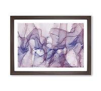 Gentle Movement in Abstract Framed Print | A2 Walnut Framed Wall Art | Ready to Hang | Abstract Fantasy Picture | Living Room Bedroom Lounge Office