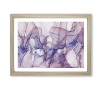 Gentle Movement In Abstract Modern Art Framed Print | A4 Oak Framed Wall Art | Ready to Hang | Abstract Fantasy Picture | Living Room Bedroom Lounge Office