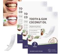 Gentle & Non Slip and Moisturizing Refreshing Teeth Whitening Strips, Super Sticky Non - Sensitive Teeth Whitening Strips, Deep Stains Removal Whitening Strips, Enamel Care Whitening Strips (3pcs)