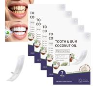 Gentle & Non Slip and Moisturizing Refreshing Teeth Whitening Strips, Super Sticky Non - Sensitive Teeth Whitening Strips, Deep Stains Removal Whitening Strips, Enamel Care Whitening Strips (5pcs)