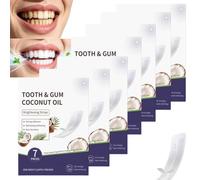 Gentle & Non Slip and Moisturizing Refreshing Teeth Whitening Strips, Super Sticky Non - Sensitive Teeth Whitening Strips, Deep Stains Removal Whitening Strips, Enamel Care Whitening Strips (7pcs)