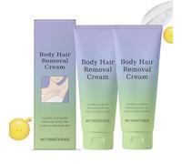 Gentle Painless Body Hair, Removal Cream for Sensitive Skin, Quick 5 Minute Hair Remover, No Residue, Soothes Skin, Safe for Coarse Fine Hair, Moisturizes Dry Skin. (2PCS)