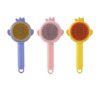 Gentle Pet Grooming Brush for Shedding Control, Self-Cleaning Design with Comfort Handle, Effective Hair Remover for Dog Pet Grooming Brush