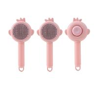 Gentle Pet Grooming Brush for Shedding Control, Self-Cleaning Design with Comfort Handle, Effective Hair Remover for Dog Pet Grooming Brush