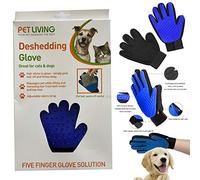 Gentle Pet Grooming Glove Brush, Gentle Deshedding Glove Great For Cats & Dogs