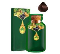 Gentle Plant-Based Quick-Use Hair Dye, Pure Plant Extract for Grey Hair Color Bubble Dye with Hair Mask, Softens and Adds Shine for Adults with Graying or Dull Hair, 10packs/Box (Coffee Brown)