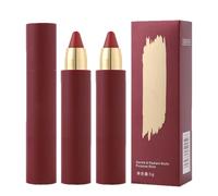 Gentle & Radiant Multi-Purpose Stick, Lasting Makeup Gloss Pen Long Lip Lipstick Pencil, Lipstick + Blush + Eyeshadow + Highlight, Hydrating & Translucent, Smudge-Proof (2PC)