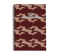 Gentle Romantic Graphical Birds Diary 2026 A5 To Do List Notebook Calendar Diary 2026 Daily Journal for Men Planner A5 for Work Week To View Monthly Year Planner with Dotted Line Note Page Slim