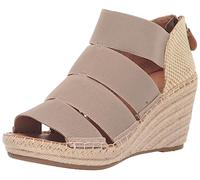 Gentle Souls by Kenneth Cole Women's Charli Four Elastic Heeled Sandal, Mushroom, 4 UK