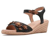 Gentle Souls by Kenneth Cole womens Gibson, Black Raffia, 2 UK