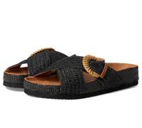 Gentle Souls by Kenneth Cole Women's Louisa Sandal, Black Raffia, 5 UK